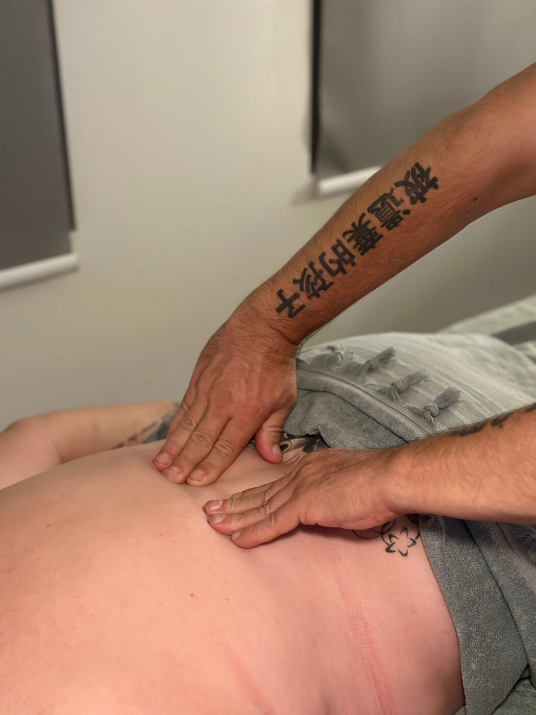 Massage profond du dos